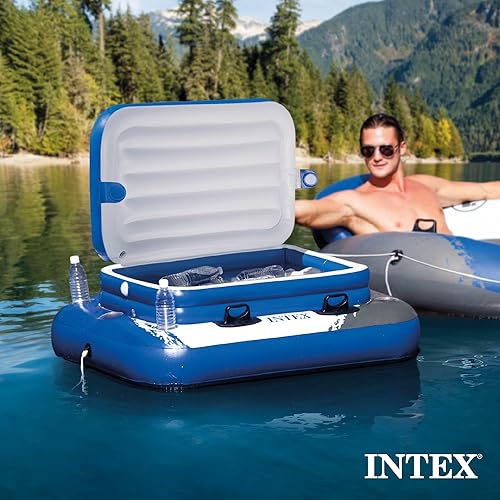 Miniatura 5 de Intex Mega Chill II - Flotador inflable para 72 latas con tapa, paquete de 2