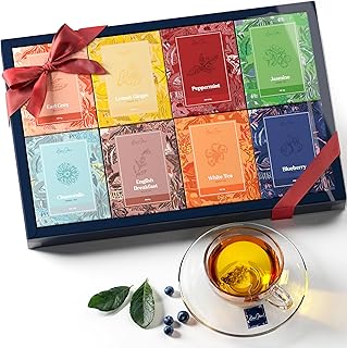 Tea Gift Set For Women - Tea Sampler Gift Set Box Variety Pack - Include...