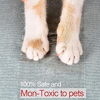 Vista 5 de Petslucent Cinta protectora de muebles para arañazos de gatos, protectores de patas adhesivas transparentes de doble cara para alfombras, sofá