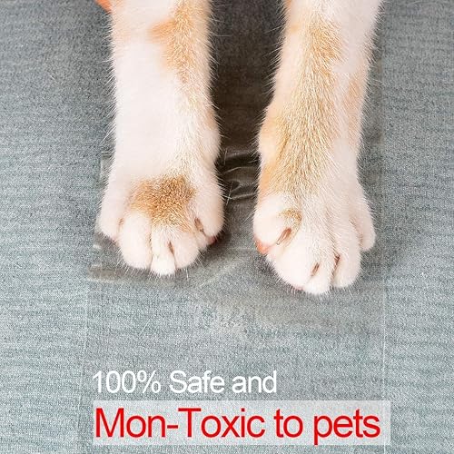 Miniatura 5 de Petslucent Cinta protectora para muebles de arañazos para gatos, cinta de entrenamiento antiarañazos para gatos, protectores de patas adhesivas