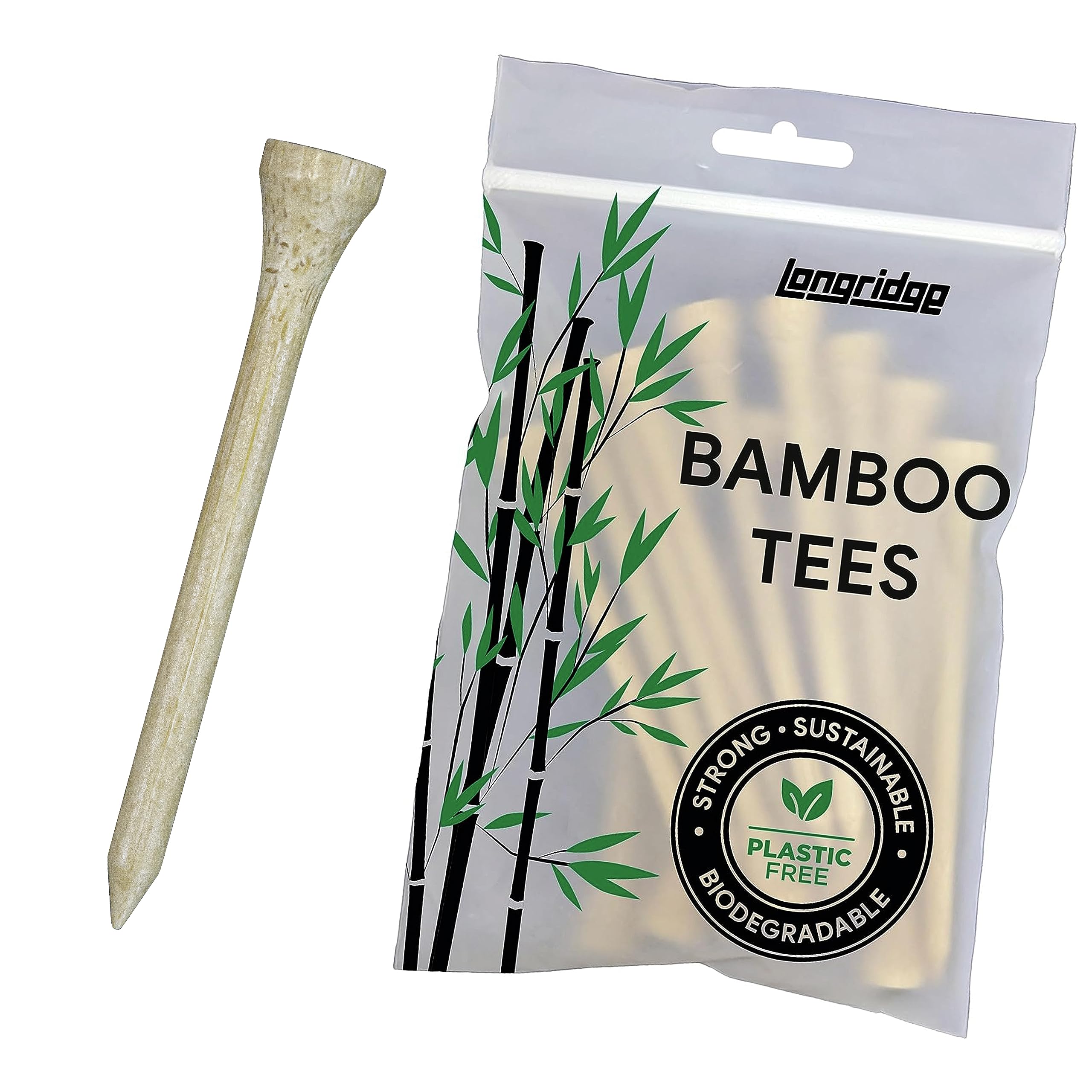 Longridge BAMBOO TEES 69MM NATURAL (40 PCS)