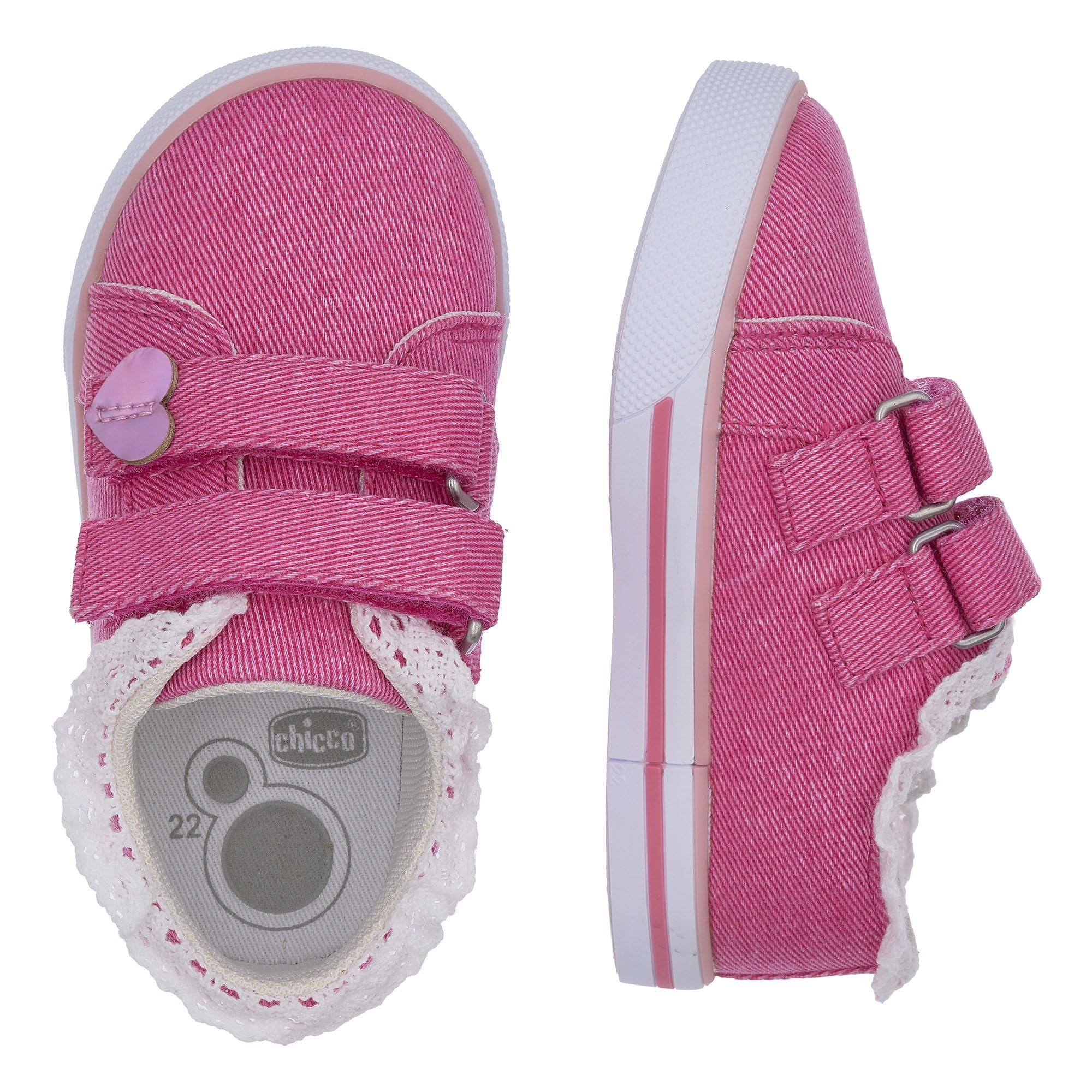 Chicco, Scarpe Bambina, Sneakers Bambina con Comoda Chiusura con Doppio Strappo, Designed in Italy