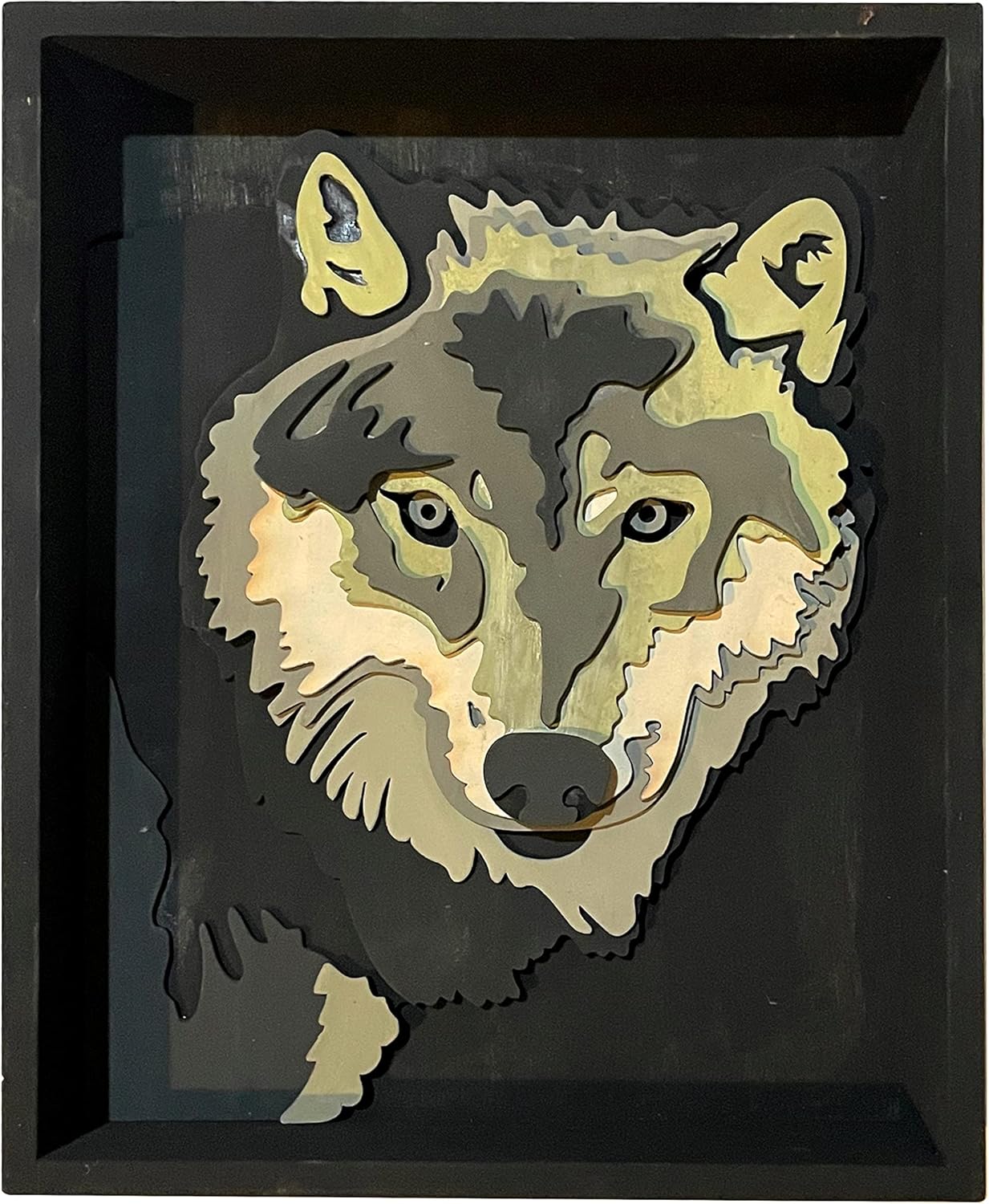 BeginAgain The Abstract Athlete Get Stacked Paint & Puzzle Art Kit - Gray Wolf