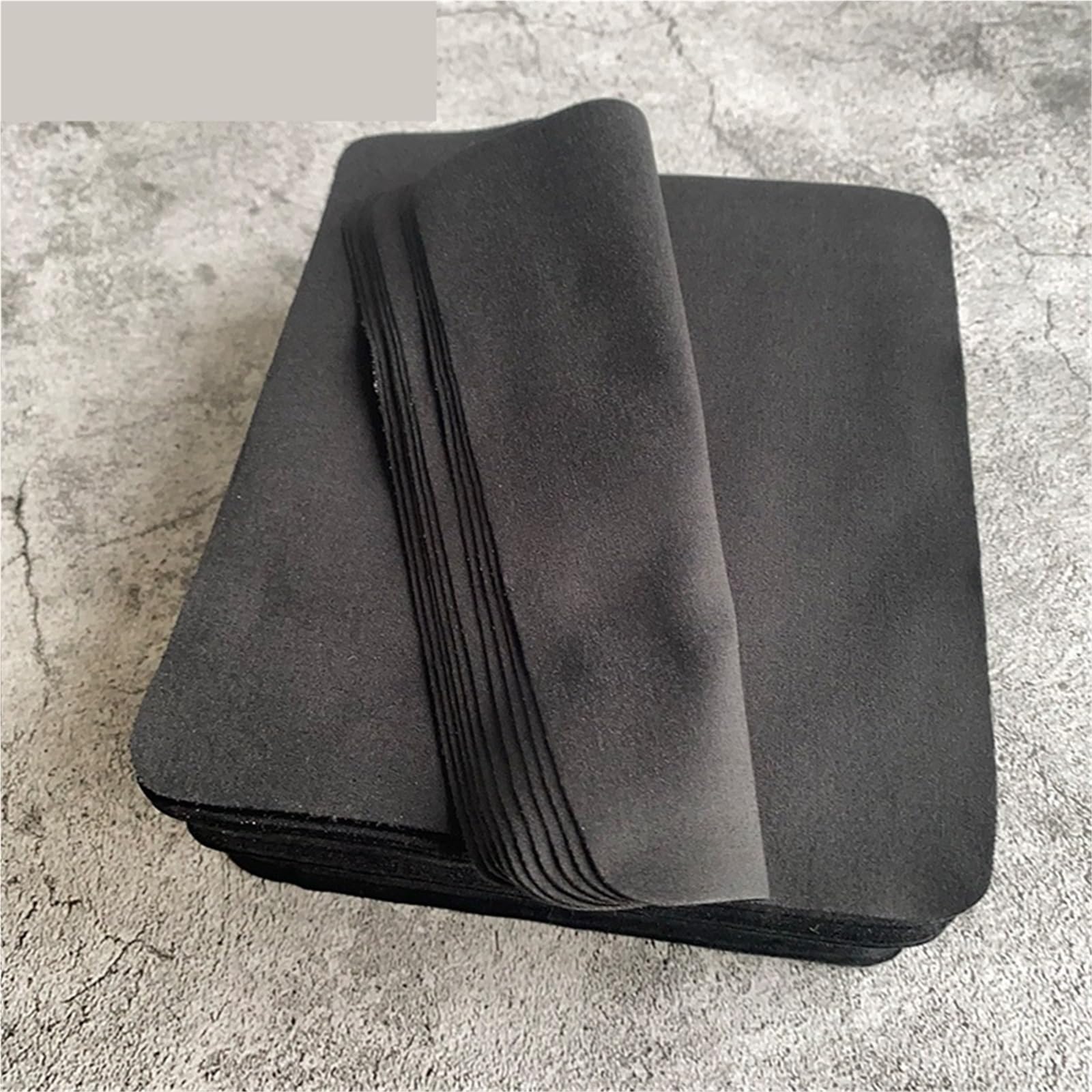 PañOs De Limpieza 100 Pc Negro 15 * 17cm paño de Limpieza Gafas Microfibra for toallitas Pantalla teléfono Lente