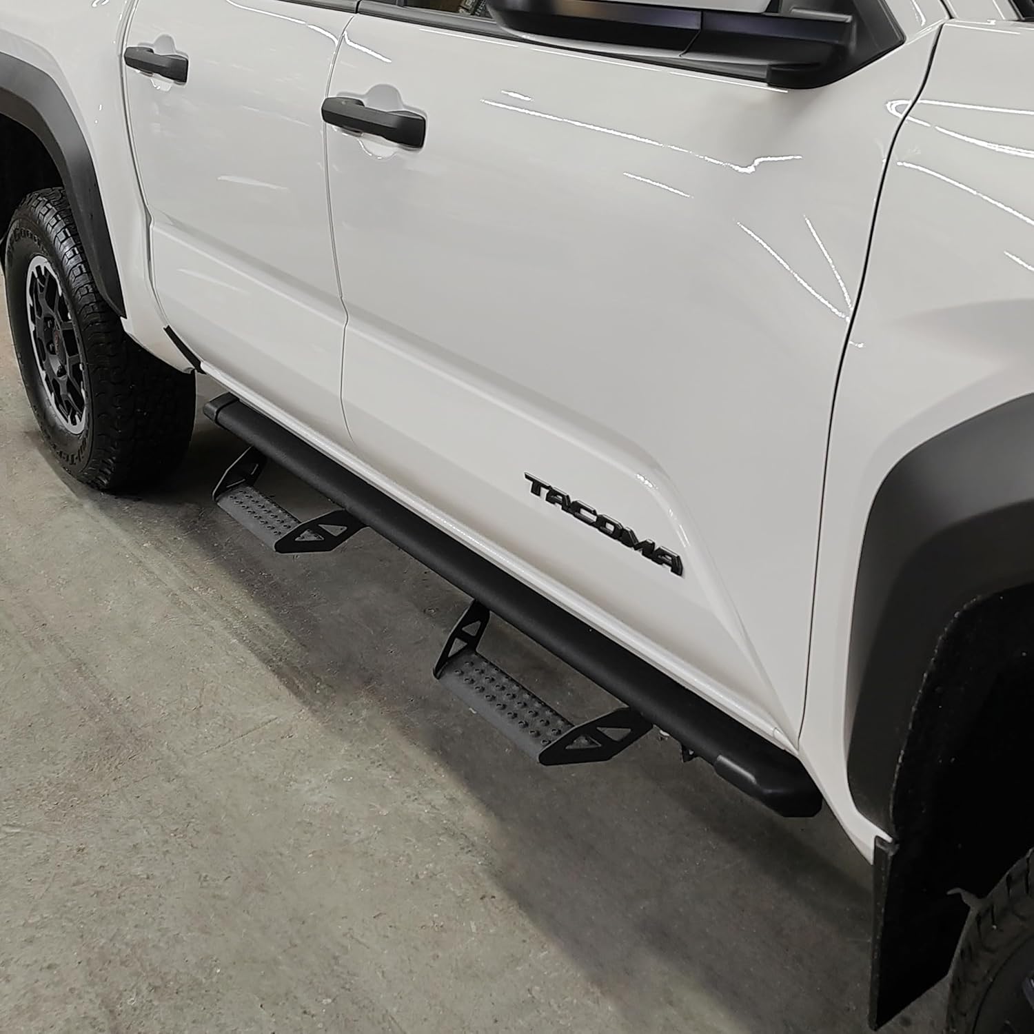 Running Boards Compatible with 2024-2026 Toyota Tacoma Double Cab Crew Cab with 4 Full-Size Door (Driver and Passenger Side), Drop Step Style, 3 Inches.