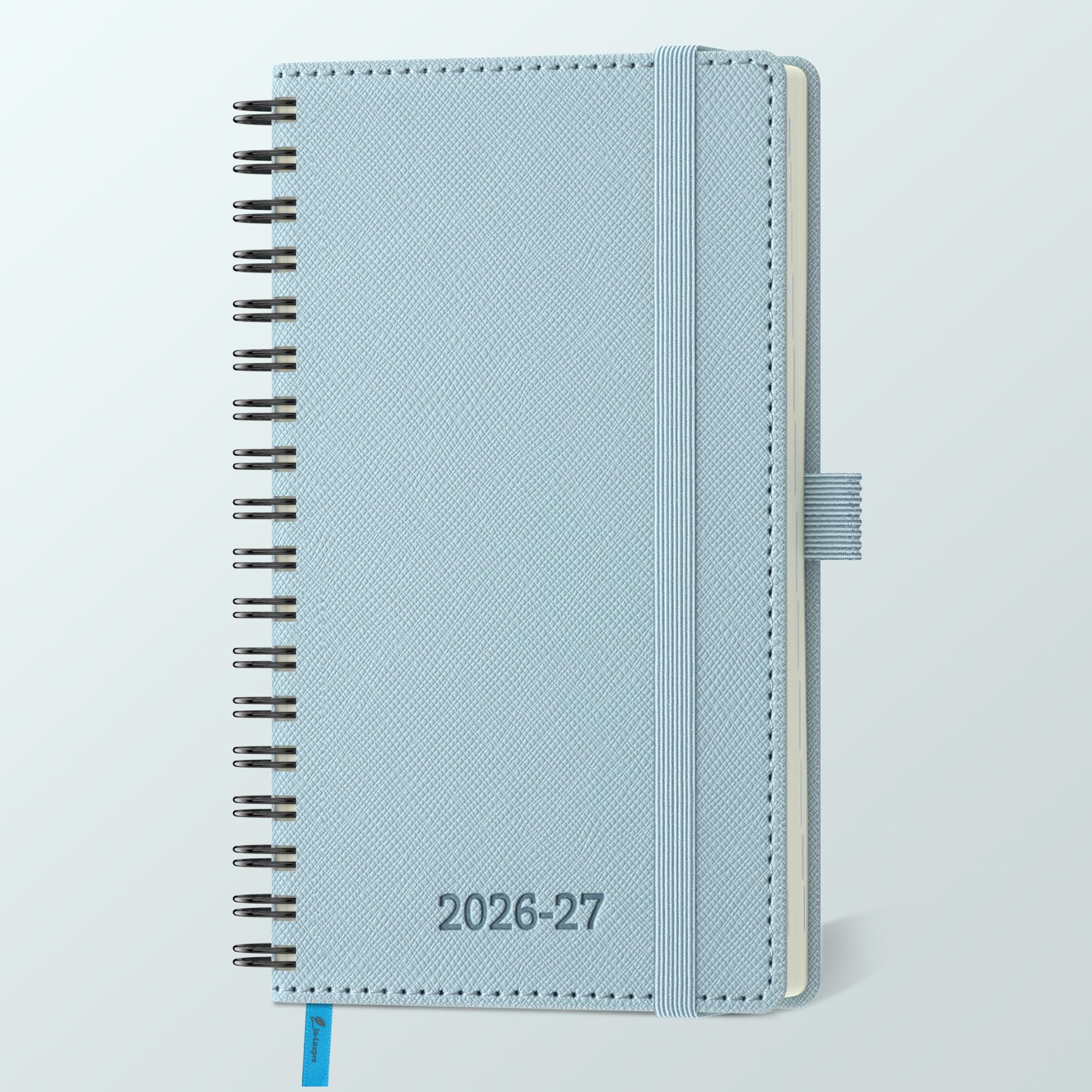 IN-LUXPRO Kalender 2025 2026 Wochenplaner,18-Monate Buchkalender (Jul.2025-Dez.2026) Ringbuch mit Softcover,wochenkalender mit selbstklebendem Stifthalter.