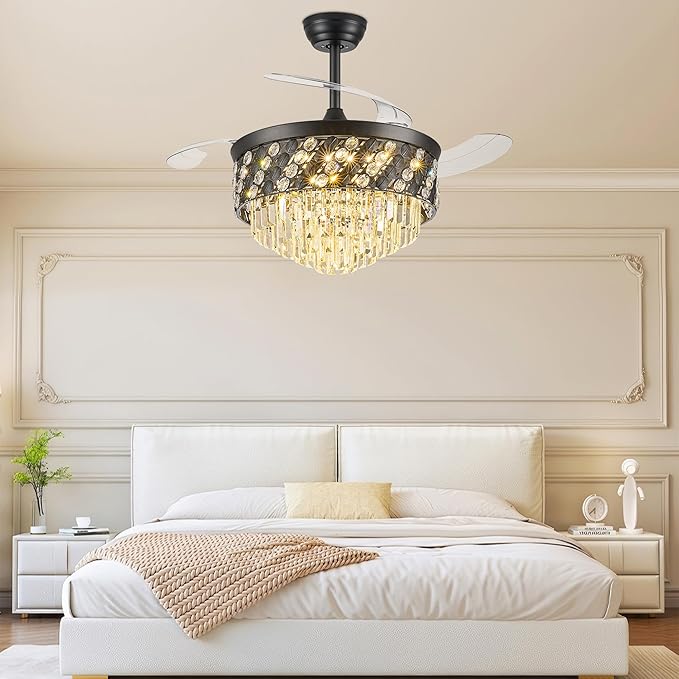 Ventilador de Techo 42 Pulgadas con Luz, Control Remoto y 6 miniatura 4