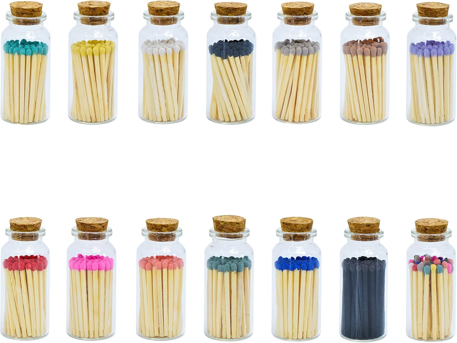 Decorative Small Artisan Match Bottles for Candles, Safety