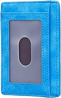 Vista 119 de Travelambo Billetera delgada con bolsillo delantero y clip para el dinero con bloqueo de identificación por radiofrecuencia, talla única