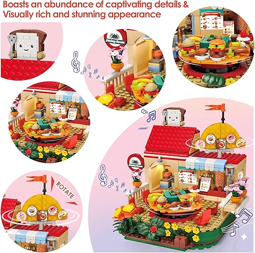 Miniatura 3 de Juego de construcción de juguete giratorio de jardín para niñas de 4-7, 8-10, 8-12, 6-12, diversión creativa para amigos a partir de 8 años, con