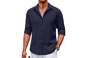 Men's Wrinkle Free Long Sleeve Button Down Shirt