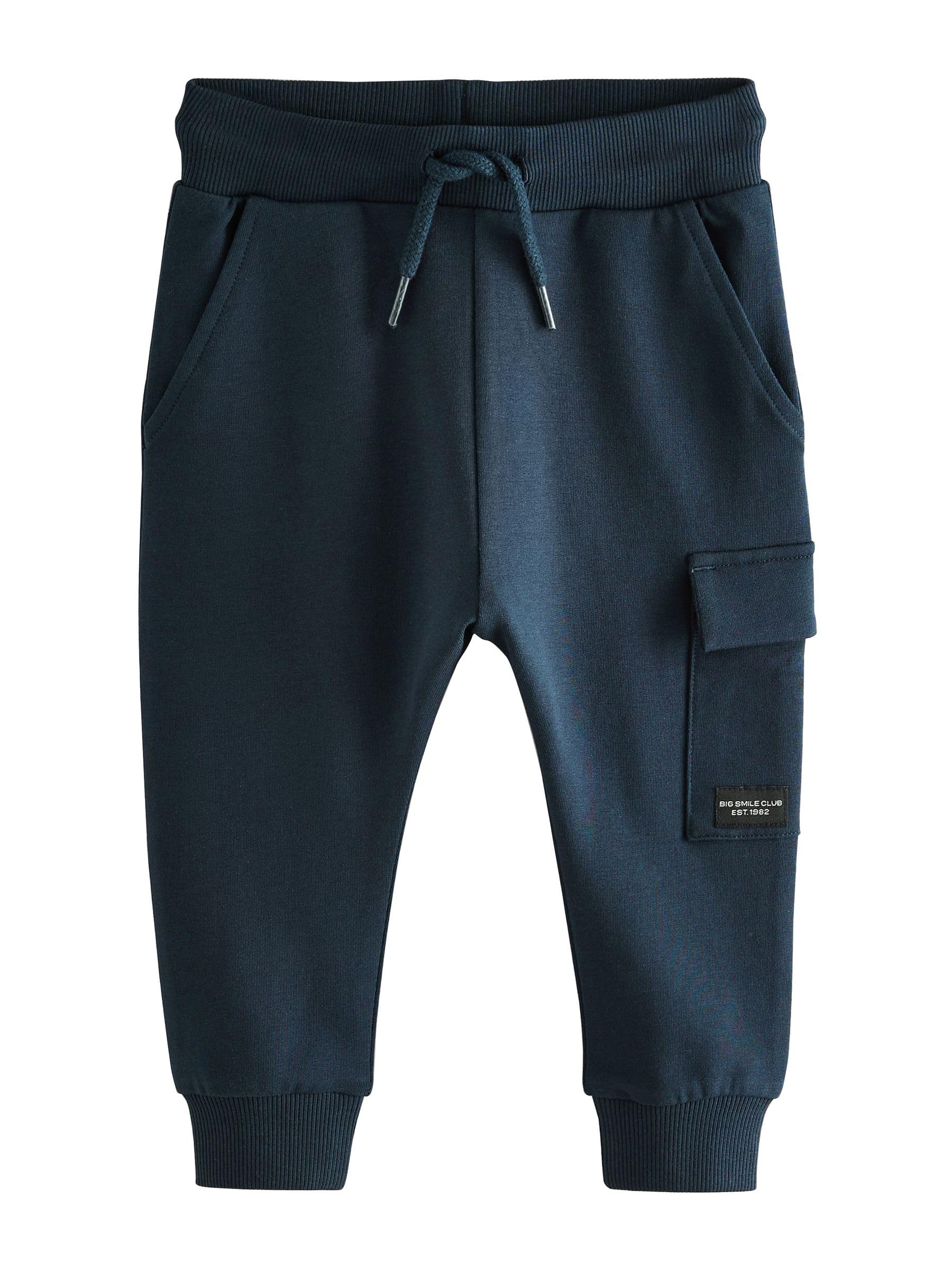 NEXT Ragazzo Pantaloni da Jogging Skinny Multitasche Blu Marino 3 Anni-4 Anni