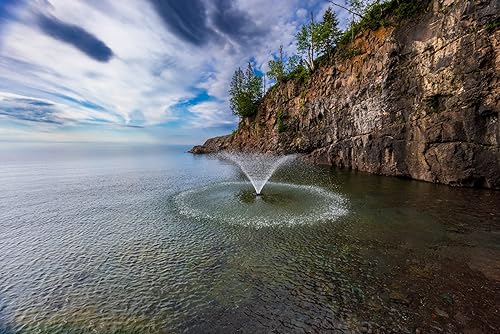 Miniatura 5 de Kasco Fuente de estanque de aireación de la serie VFX - 1 potencia de caballos de 120 V monofásico con cable de alimentación eléctrico de 150 pies