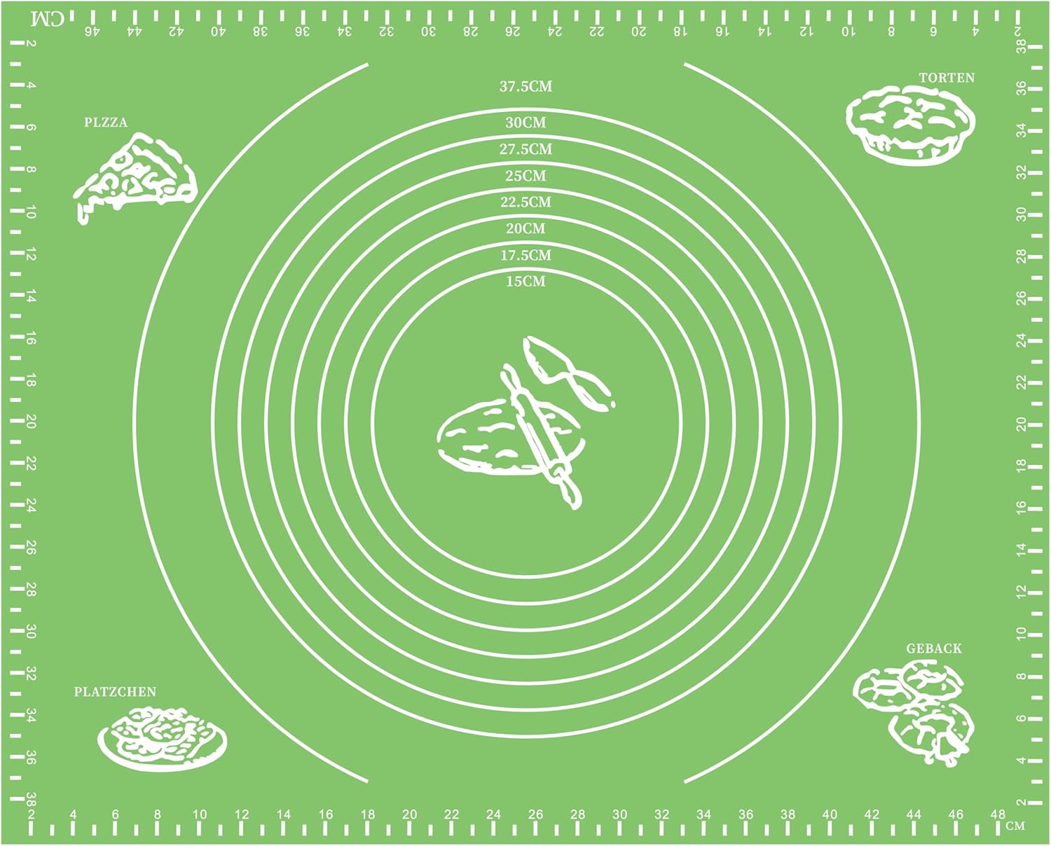 SOV Silicone baking Mat, Non Stick pastry Mat, extra large