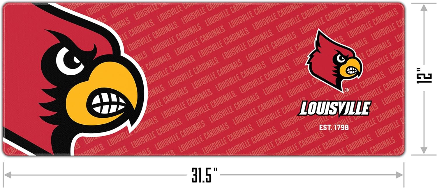 YouTheFan NCAA Louisville Cardinals Logo Series Desk Pad SMU