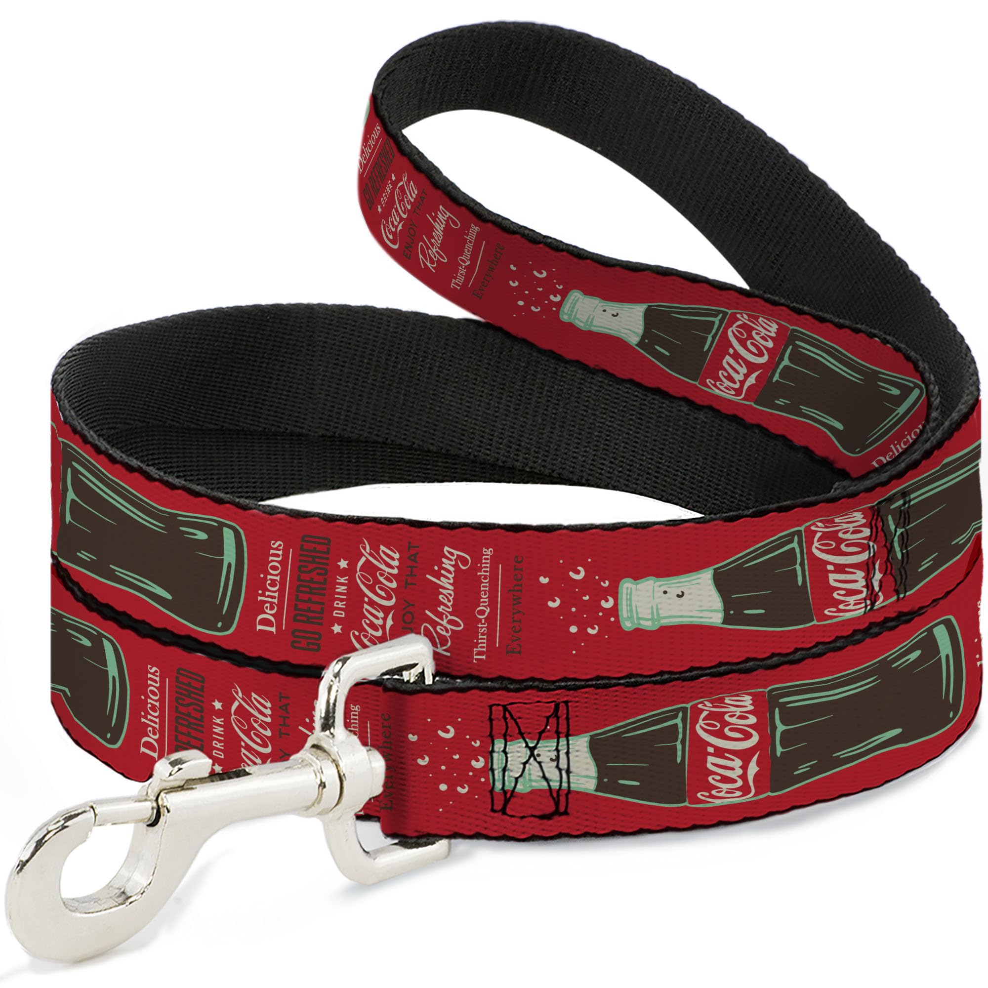 Laisse pour chien vintage Coca-Cola sangle large anti-douleur main