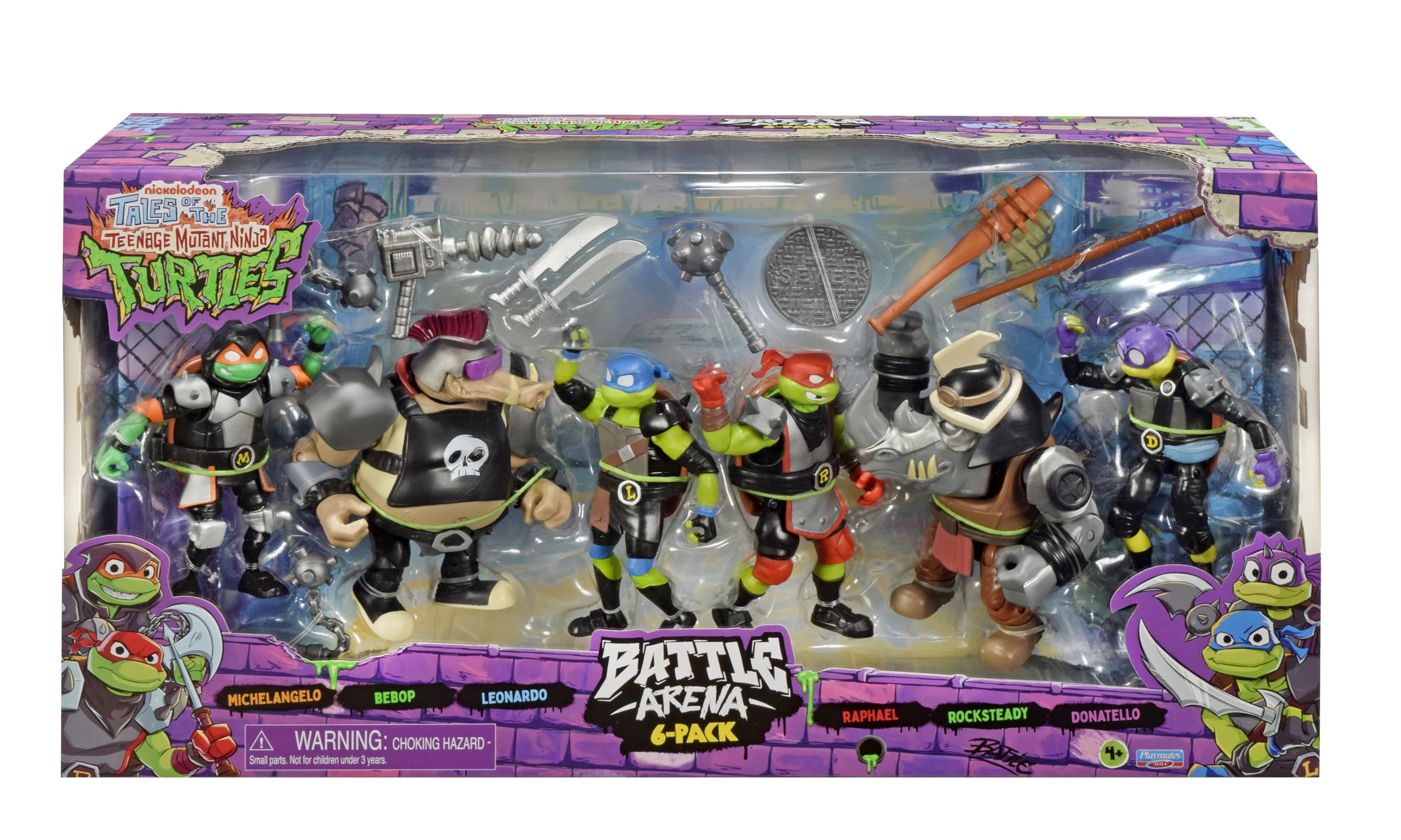 Teenage Mutant Ninja Turtles TMNT Battle Arena Figure6pk CM