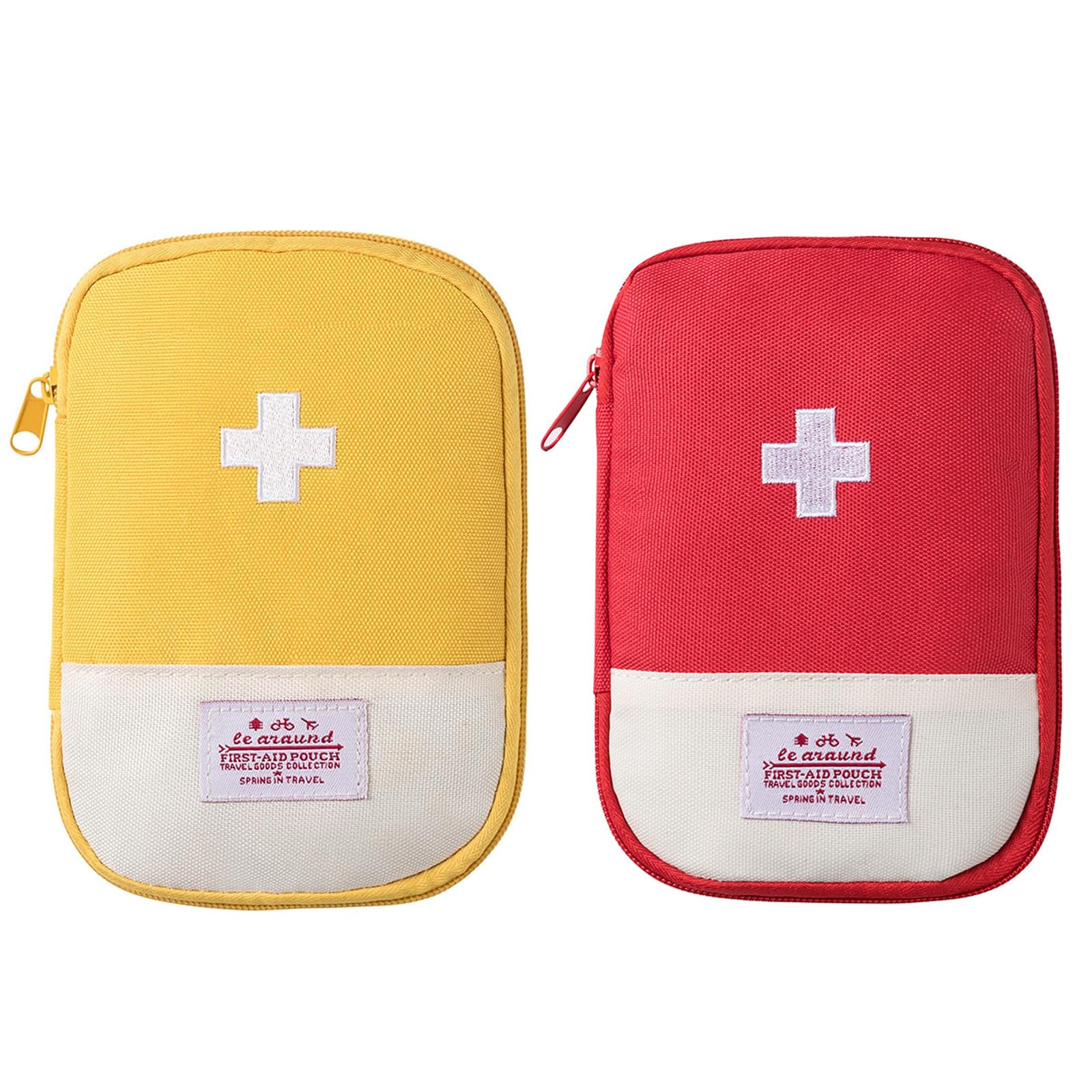 Lot 2 Trousses De Secours Vide AFCJLTO - Mini Sac Pharmacie Voyage Oxford Imperméable