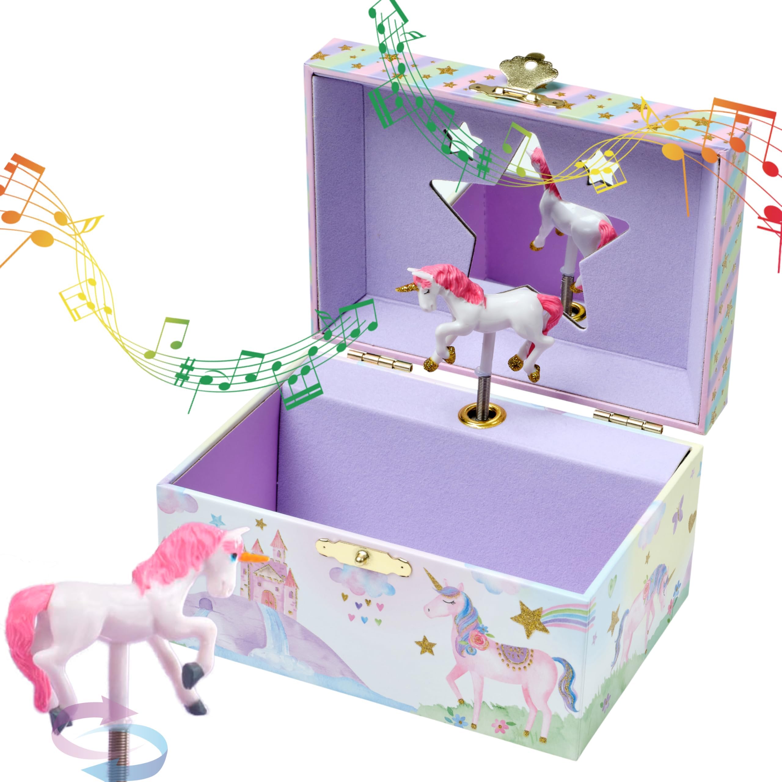 Party Unicorn Musical Jewelry Box
