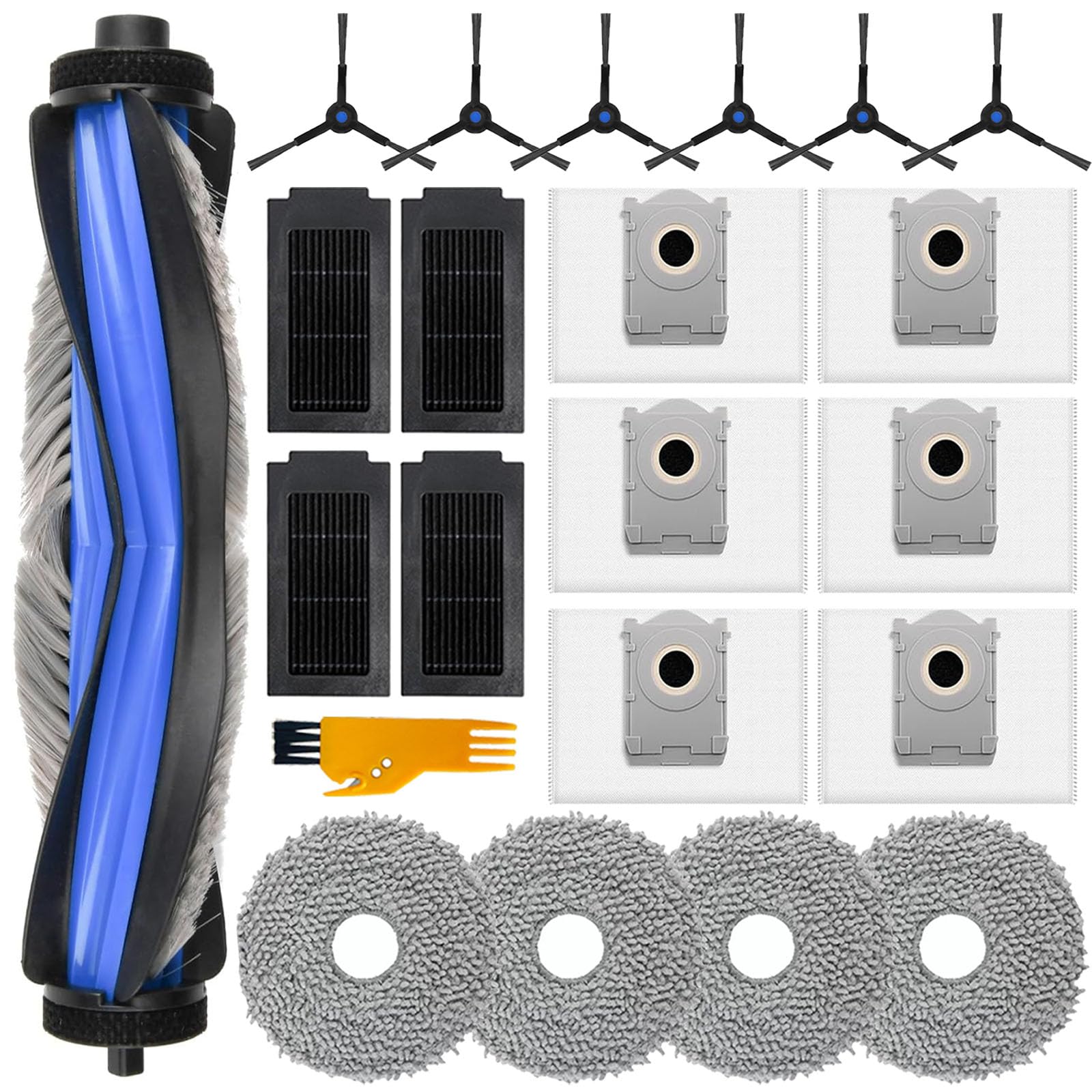 Accessori da 21 Pezzi per Ecovacs Deebot T50 Pro Omni Gen2, T50 Omni, T50 Omni Gen2, T50 Pro Omni, T50 Pro Aspiratore Pezzo di Ricambio, T50 Set di Accessori
