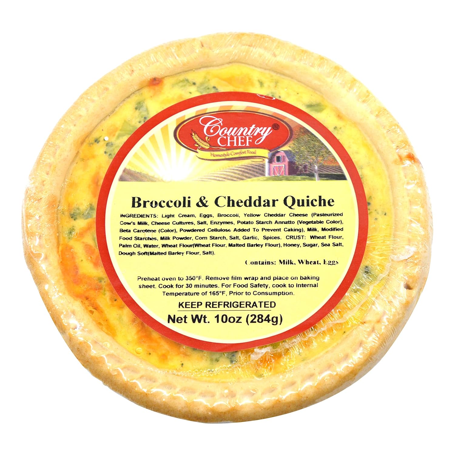 Country Chef, Quiche, Broccoli & Cheddar 10 oz.