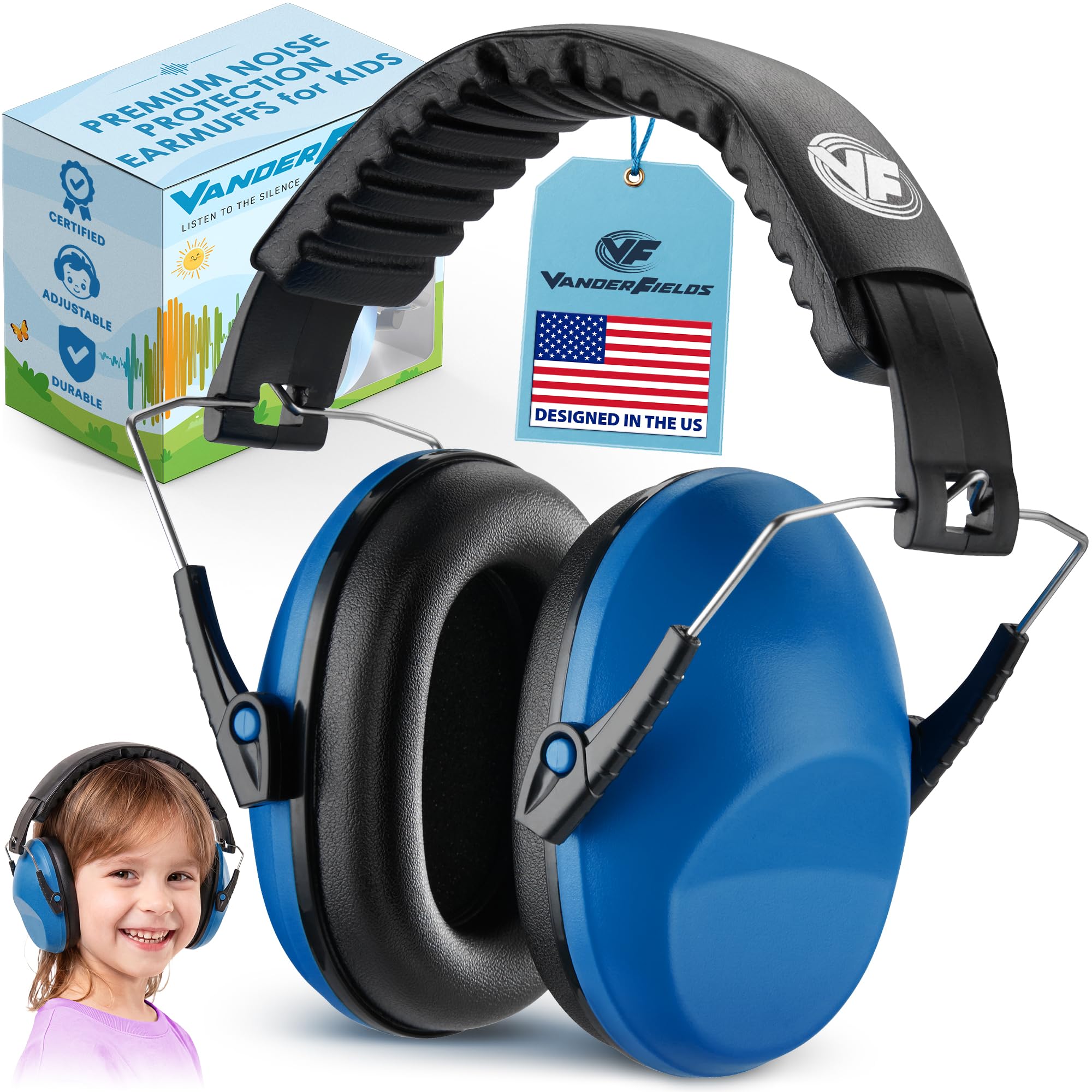 Kids Noise Canceling Headphones - 31 dB (2K Hz) - Ear Protection Earmuffs