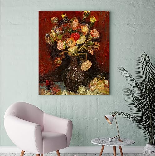 Miniatura 785 de A&T ARTWORK The Starry Night de Vincent Van Gogh. Tamaño del marco: 36 x 30 pulgadas, tamaño de la imagen: 30 x 24 pulgadas, reproducciones clásicas