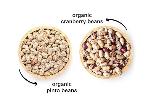 Miniatura 3 de Food to Live - Frijoles de arándano orgánicos, 1 libra y frijoles pintos orgánicos, 1 libra - Sin OMG, kosher, crudos, veganos