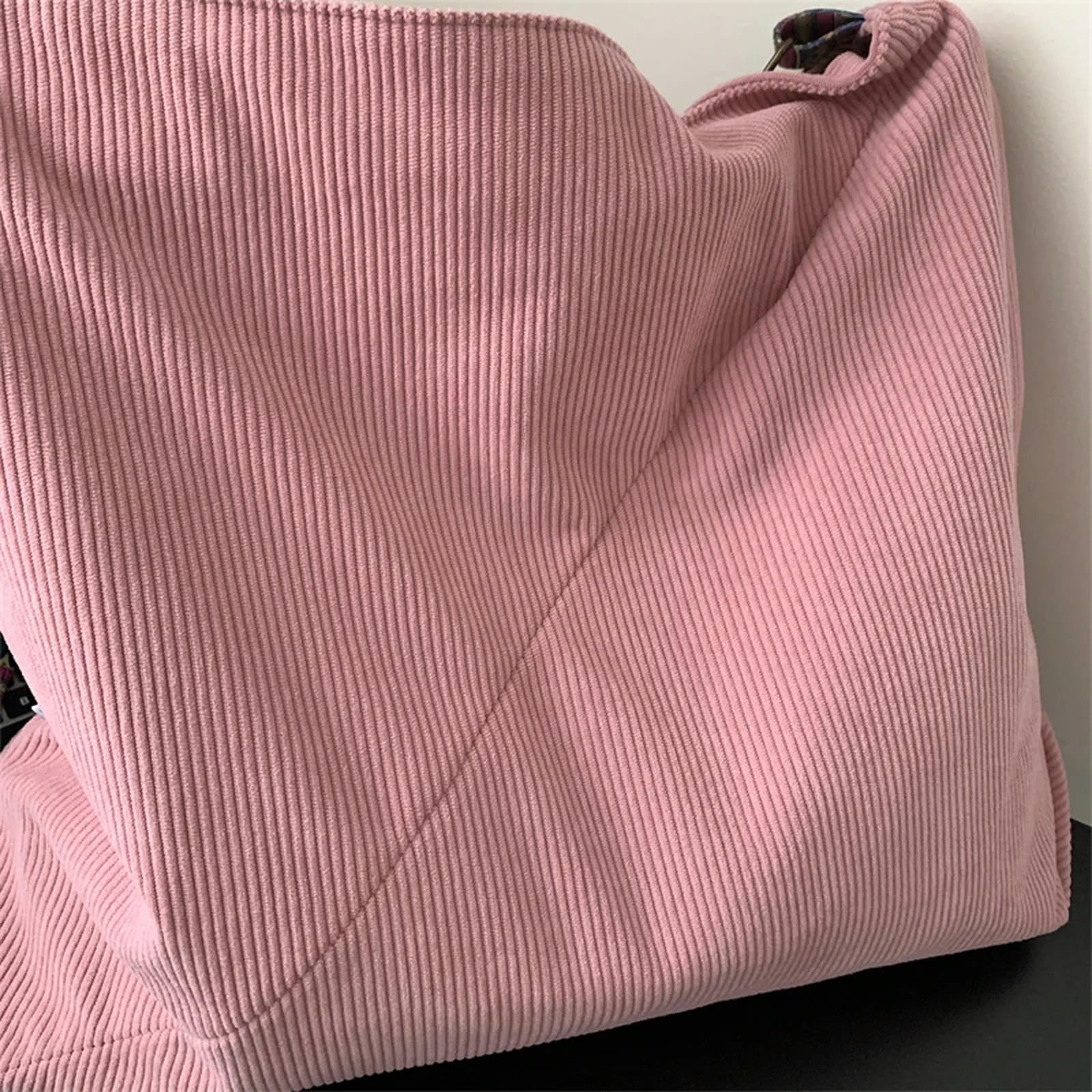 MdybF Rucksack Damen Frauen Cord -umhängetasche Große Handtasche Große Lässige Tasche Leinwand Aus Massivem Stofftasche Reißverschluss Crossbody