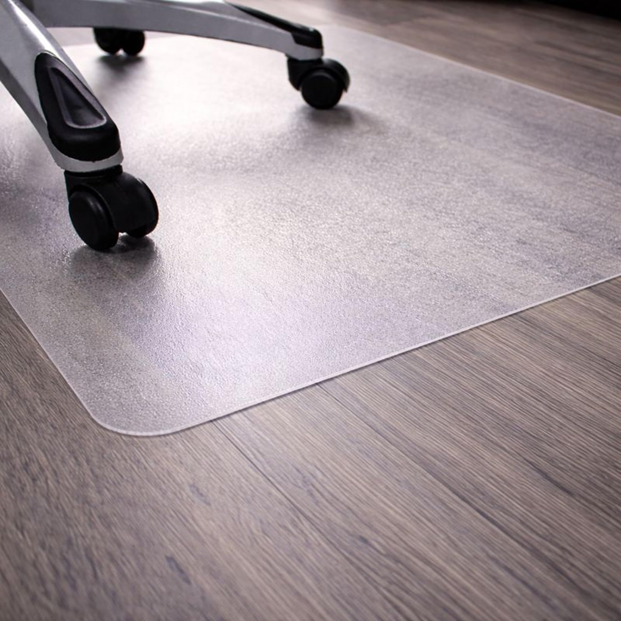 Marvelux Polycarbonat Bürostuhlmatte Bodenschutzmatte für Hartböden, 90 x 120 cm rechteckig schreibtischstuhl Matte, transparent stuhlmatte, in verschiedenen Größen erhältlich