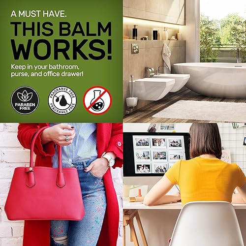 Miniatura 6 de Bálsamo de aceite de árbol de té 100 totalmente natural gran crema para calmar las irritaciones de la piel como eccema psoriasis erupciones picazón