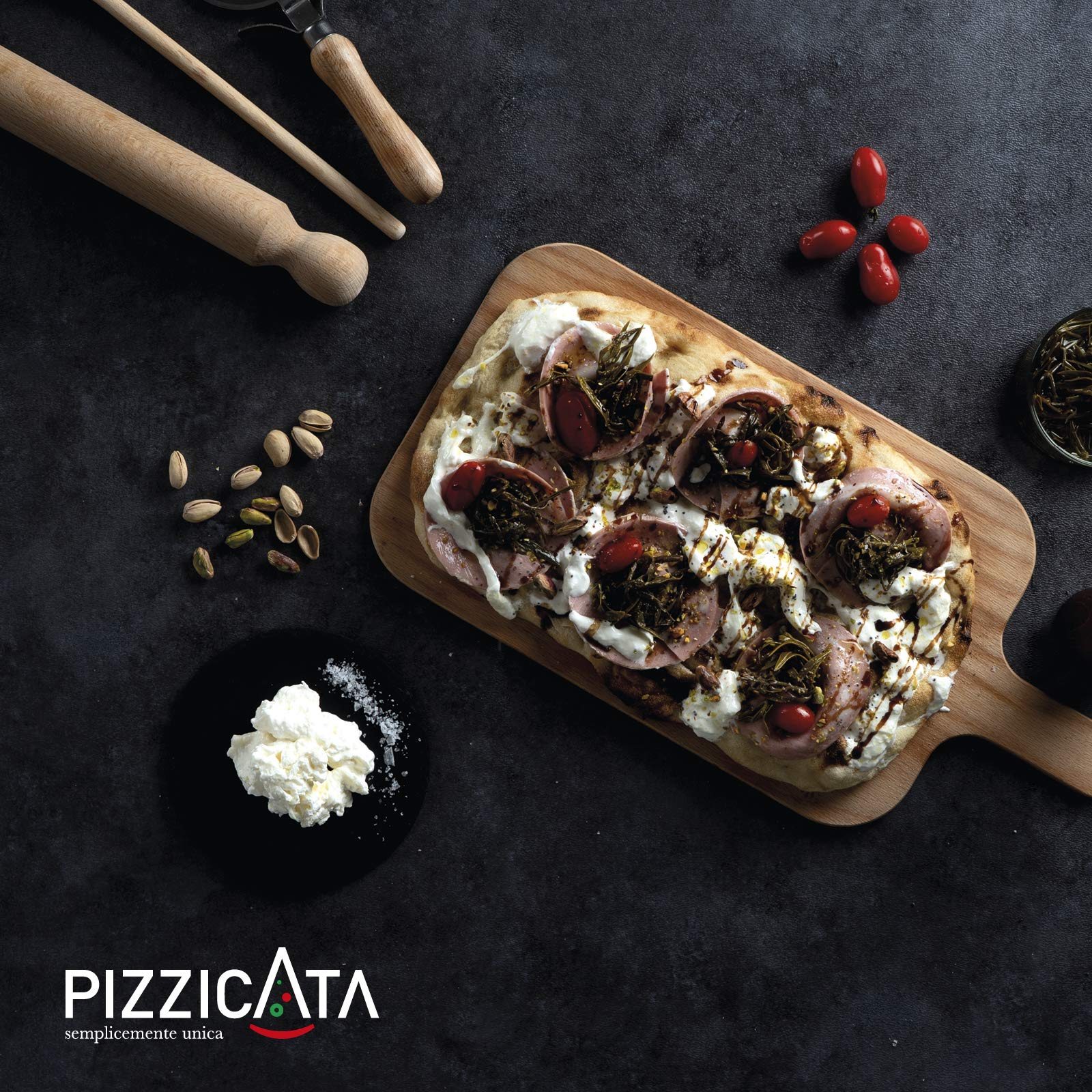 Pizza precotta - Pinsa Romana precotta - Base per pizza - Box da 24 pezzi -Basi Pizza Pizzicata - Impasto Artigianale