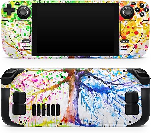 Miniatura 6 de Design Skinz - Compatible con Steam Deck - Calcomanía protectora de vinilo extraíble resistente a los arañazos - Abstracto colorido acuarela vívido