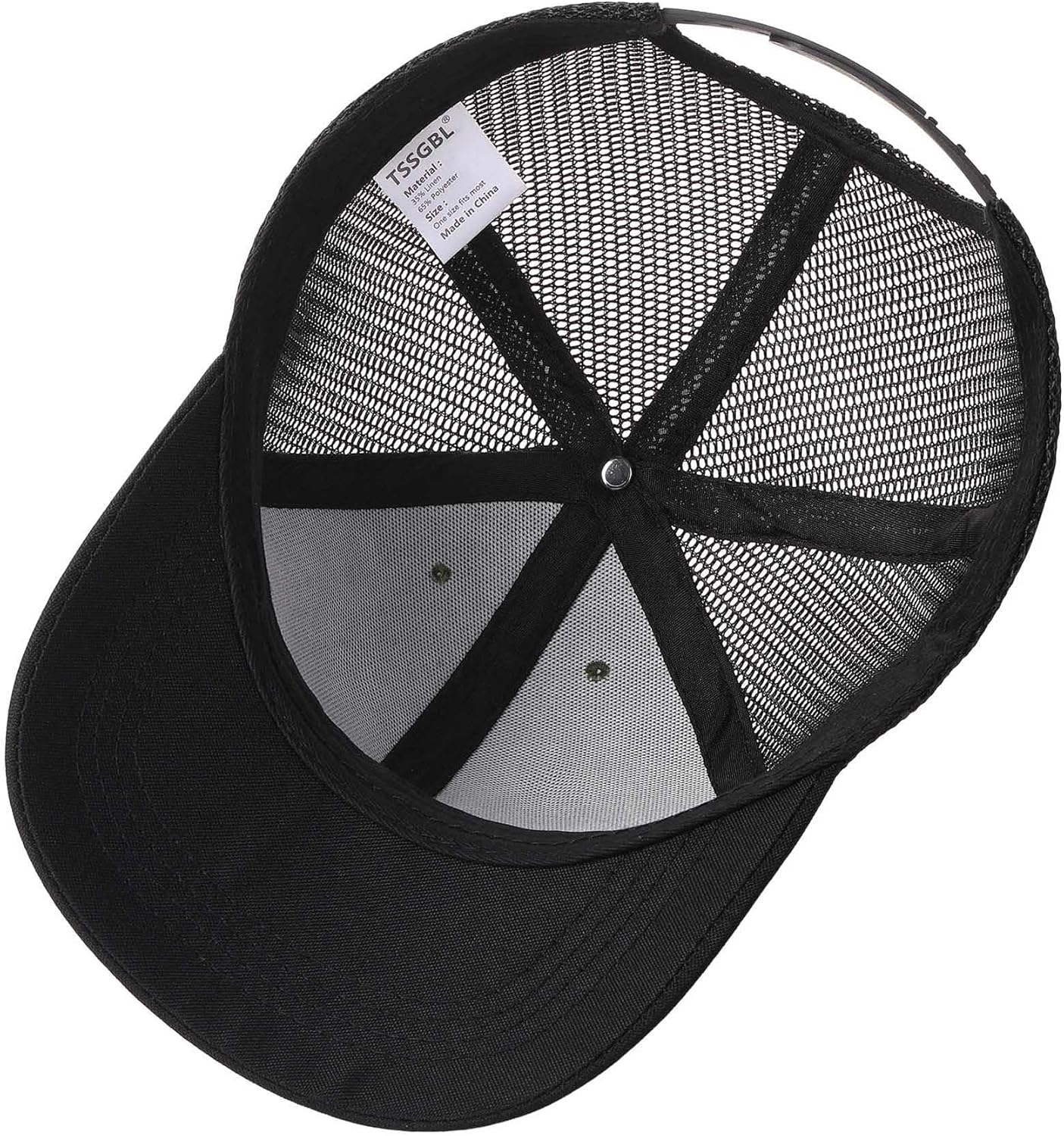 TSSGBL M, L, XL, XXL Snapback Trucker Hats Baseball Caps Adjustable Blank Mesh Back Ball Caps for Men Women - Image 4