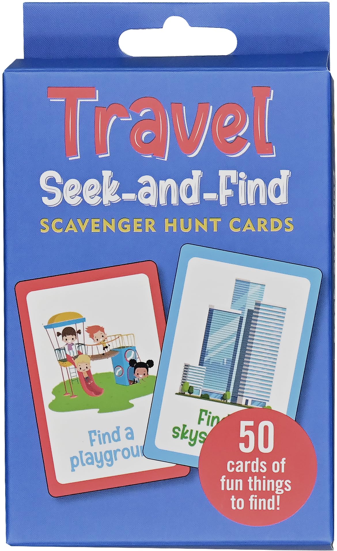 Travel Seek-and-Find Scavenger Hunt Cards (50 card deck)