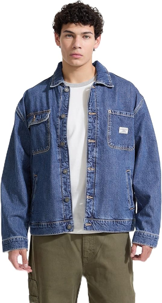 GUESS ジージャン Amazon.com: GUESS Denim Chore Jacket : JEANS: Clothing, Shoes