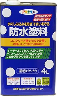アサヒペン(Asahipen) 防水塗料 透明 4L