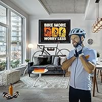 Vista 8 de Soporte de pared para bicicleta - Soporte de bicicleta para interiores - Soporte de pared para bicicleta para el hogar o apartamento - Estante