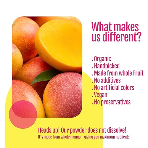Miniatura 3 de Simply Good Polvo de mango orgánico, bolsa de 4.23 onzas (24 porciones), superalimento rico en nutrientes, sin OMG, vegano, sin gluten, kosher,