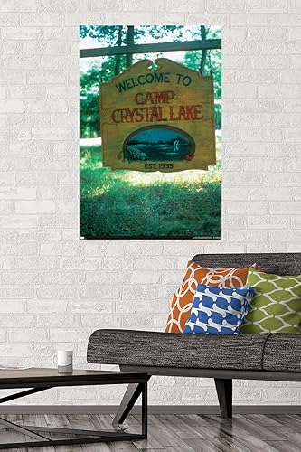 Miniatura 2 de Trends International Friday The 13th - Póster de pared de lago de cristal de bienvenida al campamento