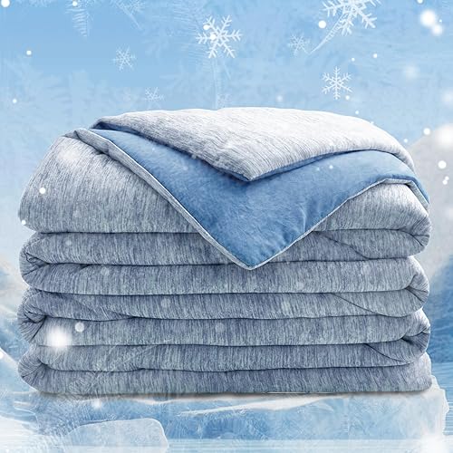 Miniatura 9 de VK Living - Edredón refrescante para personas que duermen con calor, manta refrescante con fibra de enfriamiento Q-Max 0.45 Arc-Chill, edredón