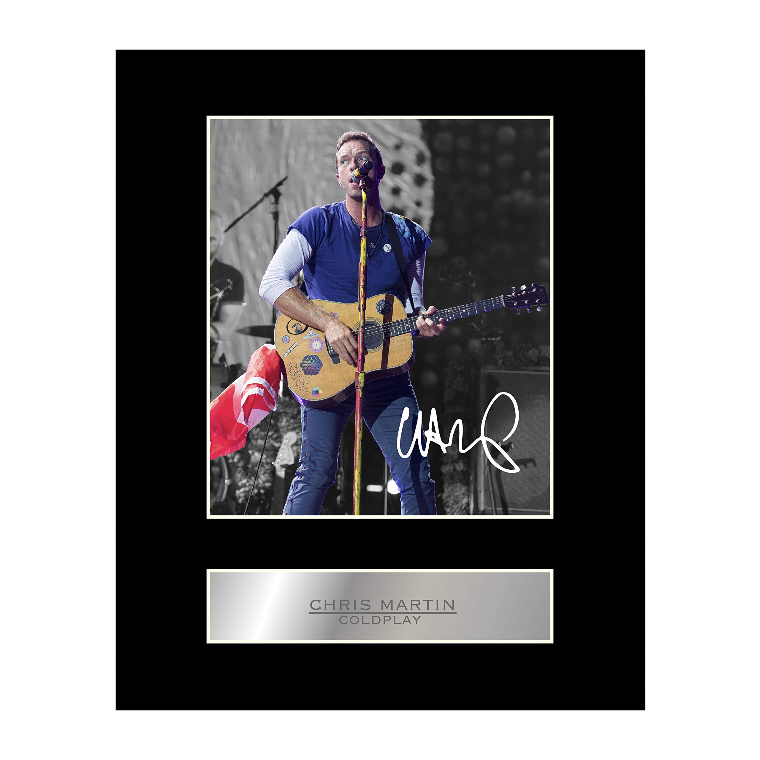 Iconic Pics Chris Martin Signed Mounted Photo Display Coldplay Music Autographed Gift Picture Print