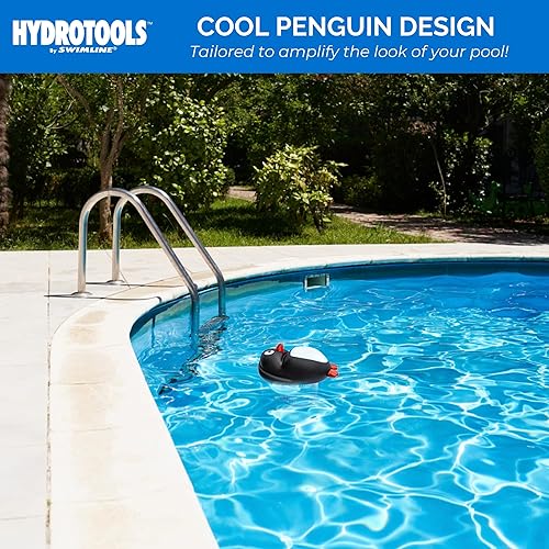 Miniatura 7 de HydroTools by Swimline - Dispensador flotante de productos químicos de gran capacidad con forma de pingüino