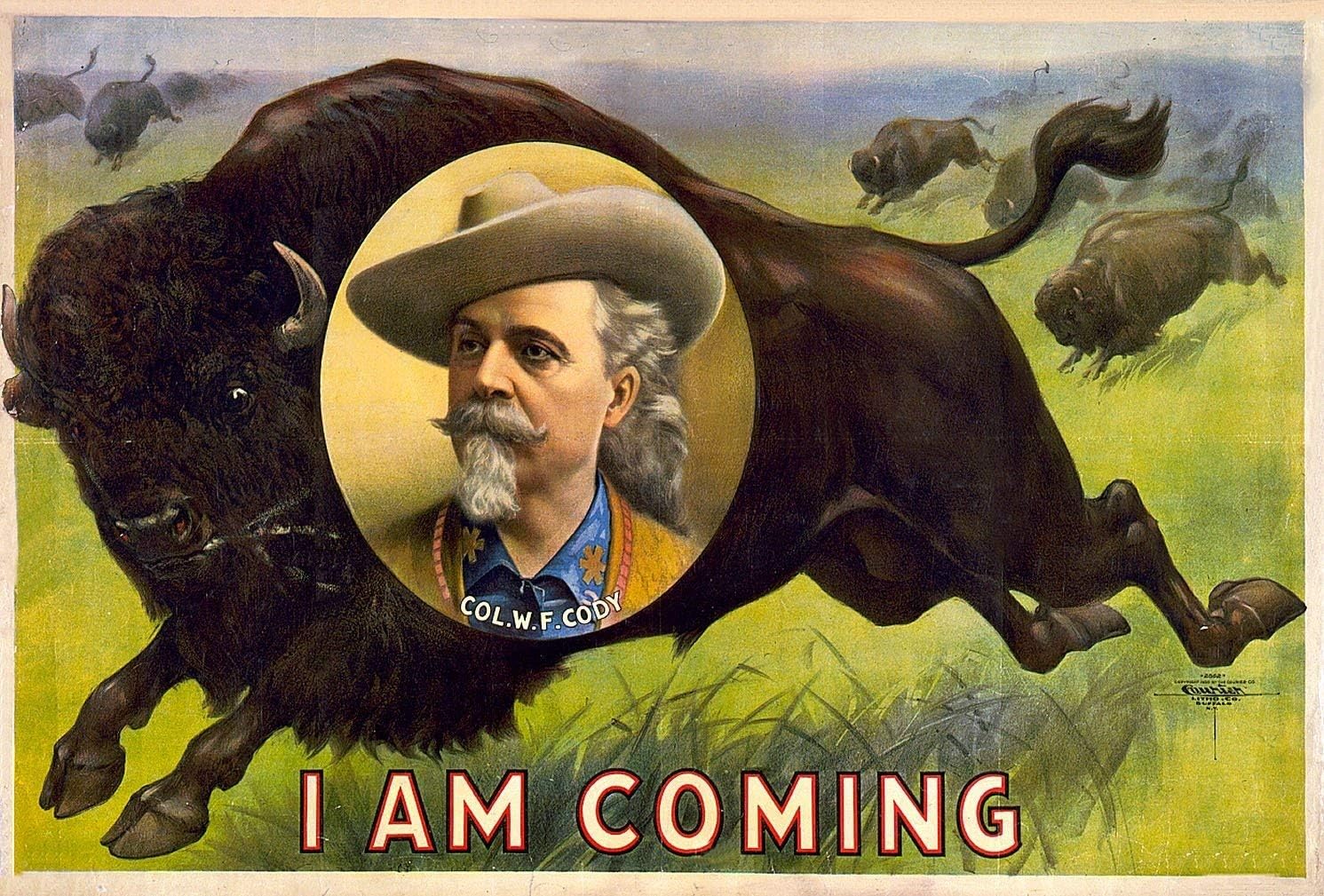 Buell 1900 Colonel W.F. Cody Wall Decal 16"x24"