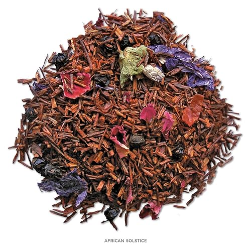 Miniatura 2 de Tea Forte African Solstice - Mezcla de té de hierbas orgánicas de hoja suelta sin cafeína, bolsa resellable de 1 libra, hace 160-175 tazas