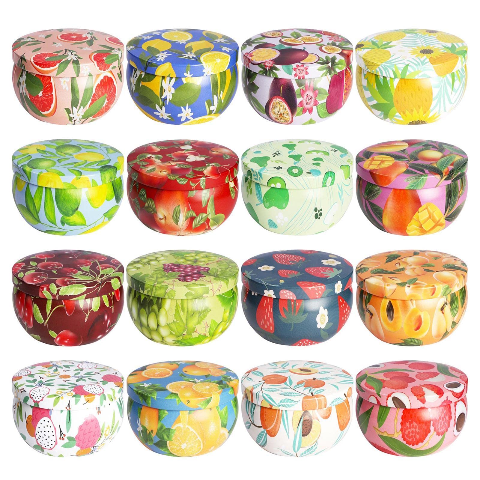 Velas aromáticas de aromaterapia, 16 unidades, set de regalo con velas perfumadas, velas perfumadas en lata con aceites esenciales florales para aromaterapia, yoga, día de la madre, cumpleaños | Las velas perfumadas de 2.5 oz ayudan a purificar el aire, a