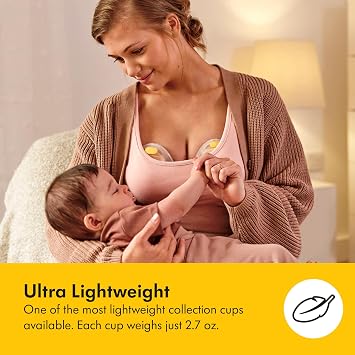 Medela Hands-Free Collection Cups, Cups for Electric Breast Pumps, Set of 2