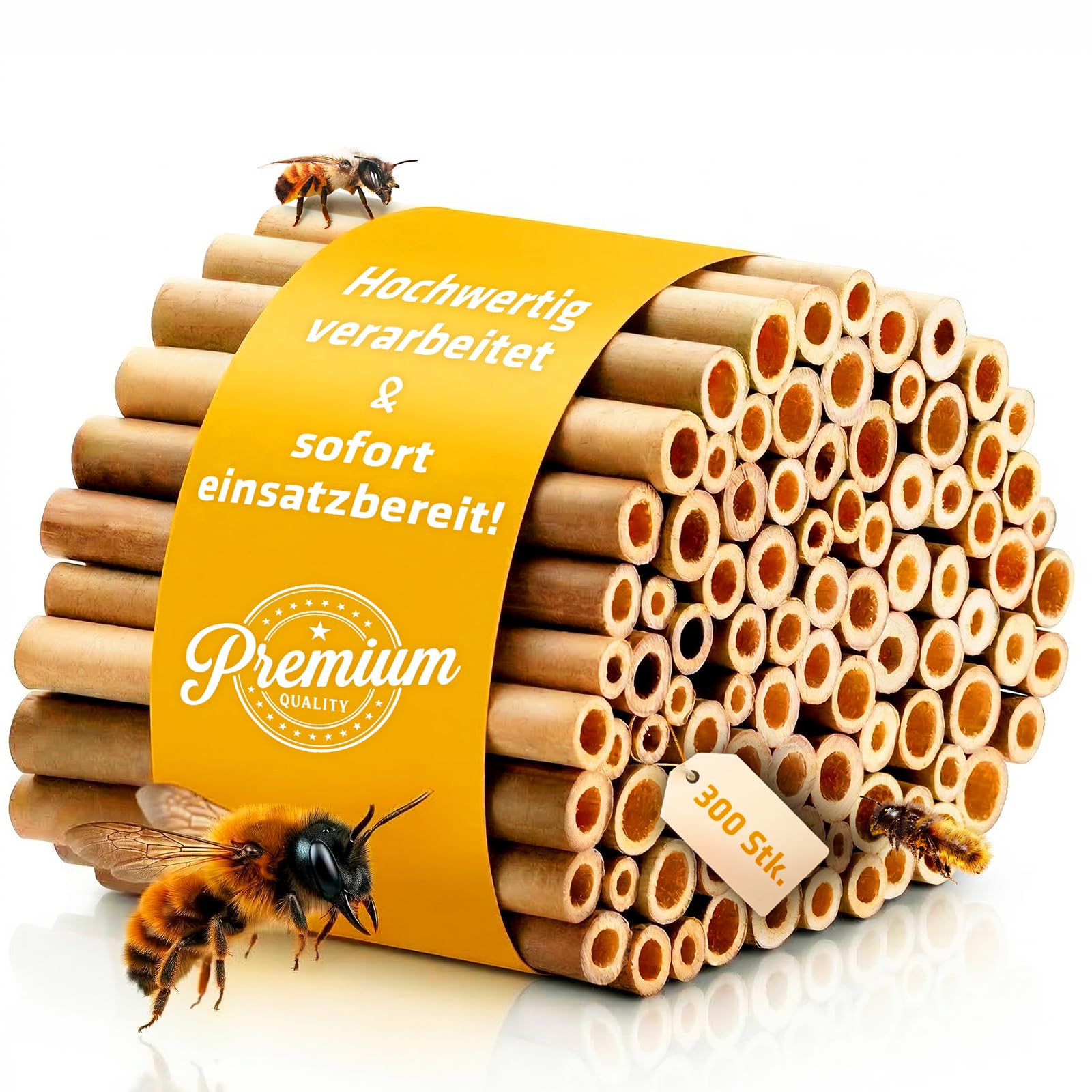 GARDIGO Bambusrhrchen fr Insektenhotel - 300 Stck | Premium Qualitt |  Nistrhren fr Wildbienen aus Bambus | Ohne Mark & Saubere Schnittkanten |  Zubehr Insektenhaus Bienenhotel Wildbienenhaus : Amazon.de: Garten