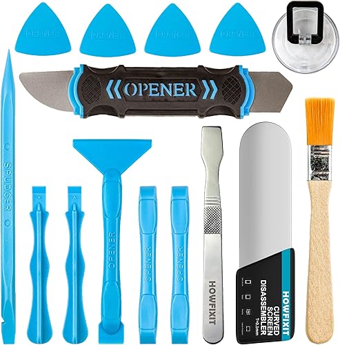 HowFixit Herramientas de apertura para reparación de electrónicas desmonte de forma segura su teléfono celular, reloj inteligente, cámara, dron,