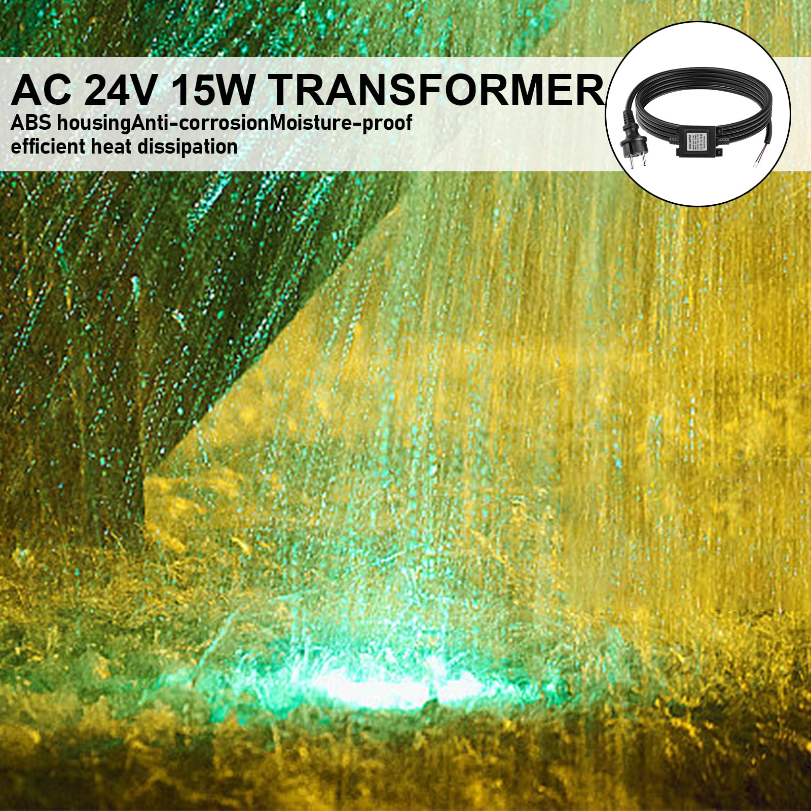 Led-Transformator 24V Voeding AC/AC 50W - Buitenstekkervoeding Led-Transformator 24V Voeding AC/AC 50W - Buitenstekkervoeding